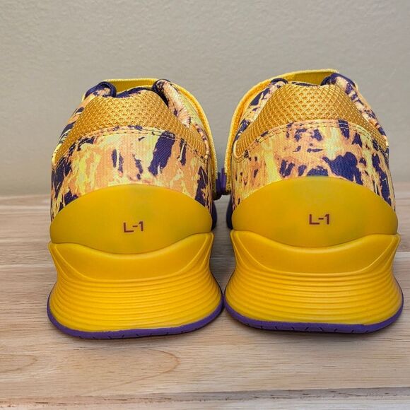 TYR L-1 Lifter Weightlifting Shoes Yellow Purple Men's Size 10.5 Women's 12 - Picture 5 of 6